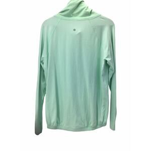 Lululemon Mint Green Long Sleeve Cowl Neck Pockets Pullover Sweatshirt